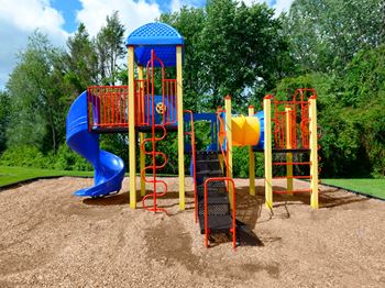 New playground with slide